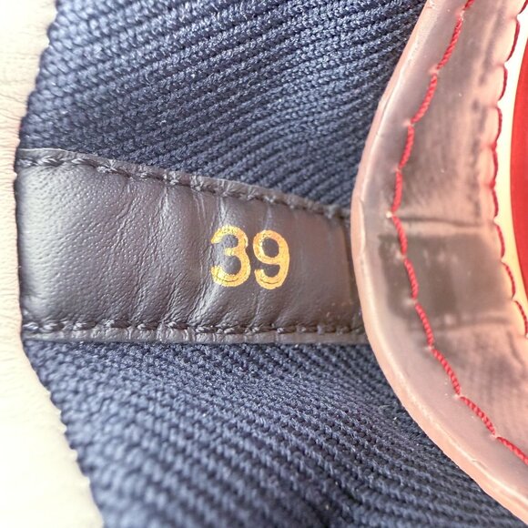 Christian Louboutin Arpoador Drawstring Sneakers Blue Suede Size 39 US 9 Women's - Picture 15 of 16